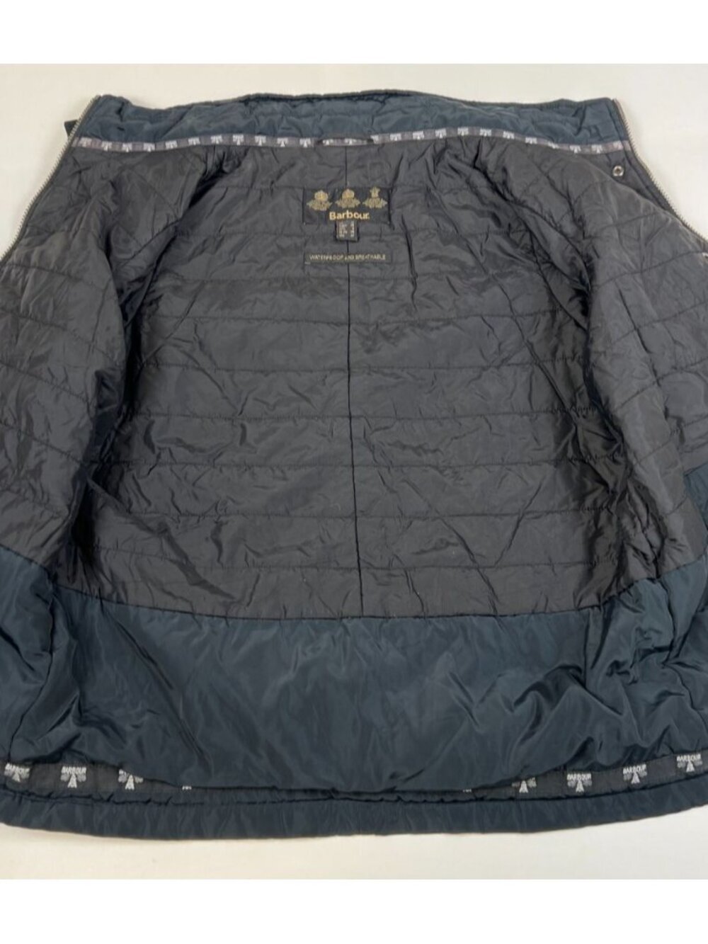 Barbour Women 8 Euro 38 Black Waterproof Breathable Quilted Lined Utility Jacket - Picture 8 of 13